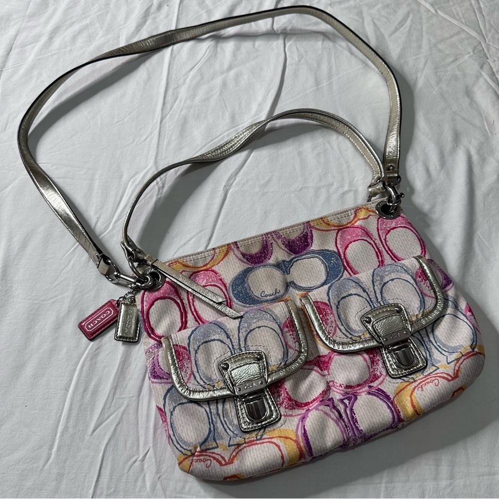 Coach Poppy Signature 19030 Scribble Print